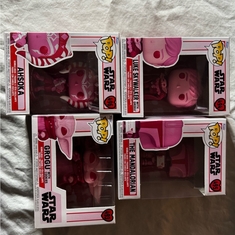 Funko Pop Action Figures Star Wars Valentines Collection